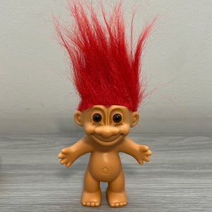 Vintage Russ Troll with Red Hair, EUC